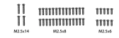 1610161 - Screw Set M2.5*14/M2.5*8/M2.5*6
