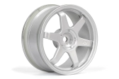 TE37 disky 26mm stříbrné (0mm offset) 2ks