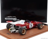 Tecnomodel Ferrari F1  312b2 N 5 German Gp (with Pilot Figure) 1971 Mario Andretti - Con Vetrina - With Showcase 1:18 Červená Bílá