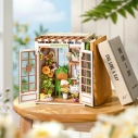 RoboTime 3D skladačka Zarážka na knihy Miniatúra domčeka Tajné kvetinové zákutie
