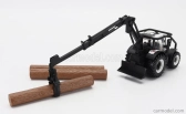 Bburago Valtra N174 Tractor Crane Loader 2017 1:50 bielo-čierna