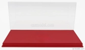 Luxbox Vetrina vitrína Base In Ecopelle Rossa - Syntetická koža Base Red - Lungh.lenght 32.2 Cm X Largh.width 16.2 Cm X Alt.height 15.6 Cm (altezza Interna Cm 13.5) 1:18 Red
