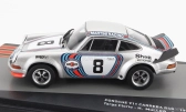 Edicola Porsche 911 Carrera 2.8 Rsr Coupe Team Martini Racing N 8 Winner Targa Florio 1973 Herbert Muller - Gijs Van Ennep 1:43 Stříbrná Červená Modrá