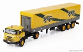 Edicola Barreiros Super Azor Truck Telonato Kas Transports 1967 - bez karty Box 1:43 Žltá