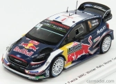Spark-model Ford england Fiesta Wrc Team M-sport Ford Wrt N 1 Winner Rally Montecarlo 2018 S.ogier - J.ingrassia 1:43 Modrá červená žltá