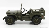Welly Jeep Willys 1/4 Mb Usa Army Open 1942 1:18 Vojenská zelená