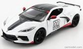Greenlight Chevrolet Corvette C8 Official Pace Car Road America 2020 1:24 Bílá