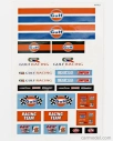 American diorama Accessories Diorama Gulf Race Track 1:64 Světle Modrá Oranžová