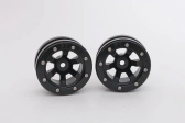 Kovové Beadlock CNC disky 1,9 PT Claw Black/Black, 2 ks