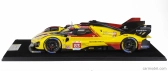 Looksmart Ferrari 499p 3.0l Turbo V6 Team Af Corse N  83 24h Le Mans 2024 Robert Kubica - Robert Shwartzman - Yifei Ye 1:12 Žlutá Červená