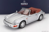 Norev Porsche 911 964 Carrera 2 Cabriolet 1990 1:18 Strieborná