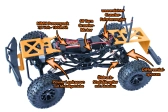 RC auto DF-4J XXL Crawler 2020, černý 