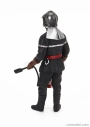 Le mans miniatures Figures Vigile Del Fuoco Jean Luc - French Pompiers Fireman 1970 1:18 Grey