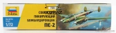 Zvezda Patljakov Pe-2 Sovietske lietadlo 1939 1:72 /