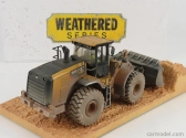Dm-models Caterpillar Cat966m Ruspa Gommata - Scraper Tractor Weathered Medium Wheel Loader 1:50 Žlutá Černá