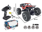 RC auto Important Miracle crawler, červená + náhradná batéria
