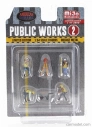 American diorama Figures Set 4x Figure Public Work - 2 1:64 Různé