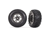 Traxxas kolo 2.2/3.0", disk SCT Split-Spoke gray beadlock, pneu SCT (2)
