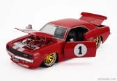 Jada Chevrolet Camaro N 1 Racing Coupe 1969 1:24 Červená Bílá