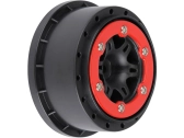 Pro-Line disk 2,2/3,0" Split Six zadný H12 červeno-čierny (2)