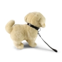 Rappa Plyšový pes zlatý retriever stojaci s vôdzkou 25 cm ECO-FRIENDLY