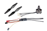 Kombinovaná sada Telemetr. regul. HOTT 20Amp SBEC + Ultra 2806-1900Kv lev. (CCW) + 2 vrtule