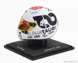 Spark-model Arai helmet F1  Casco Helmet At04 Team Alpha Tauri N 22 Japan Gp 2023 Yuki Tsunoda 1:5 Bílá