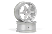 TE37 disky 26mm stříbrné (0mm offset) 2ks