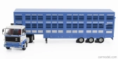 Edicola Volvo F89 Truck Commerce D'ovins Du Larzac Millau - Transporter hospodárskych zvierat - Trasporto Animali 1978 - Bez karty Box 1:43 Light Blue White