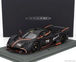 Bbr-models Pagani Huayra R N 73 Racing 2021 - Con Vetrina - S vitrínou 1:18 Matte Black Carbon