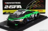 Spark-model Porsche 911 992 Gt3 R Team Huber Racing N 54 24h Spa 2023 A.guven - S.muller - C.engelhart 1:43 Green Black