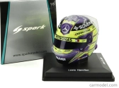 Spark-model Bell helmet Casco Helmet F1 Lewis Hamilton Team Mercedes Amg Petronas Motorsport Formula One N 44 Winner British Gp 2024 1:5 Fialově Žlutá