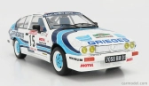 Solido Alfa romeo Alfetta Gtv6 N 15 Rally Des Garrigues 1986 C.rigollet - M.bathelot 1:18 Biela 2 tóny Modrá