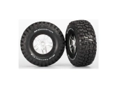 Traxxas kolo 2.2/3.0", disk SCT Split-Spoke saténový-černý, pneu KM2 (2)