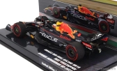 Minichamps Red bull F1 Rb18 Team Oracle Red Bull Racing N 1 Majster sveta Víťaz Hungarian Gp 2022 Max Verstappen 1:43 Matná modrá žltá červená