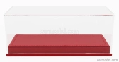 Luxbox Vetrina vitrína Base In Ecopelle Rossa - Syntetická koža Base Red - Lungh.lenght 16.5 Cm X Largh.width 7.4 Cm X Alt.height 6.6 Cm (altezza Interna Cm 5.1) 1:43 Red
