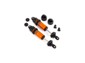 Traxxas GT-Maxx krátke hliníkové tlmiče oranžovo eloxované (2)