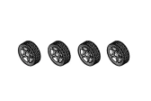 Turbo Racing náhradné kolesá C75 4 ks