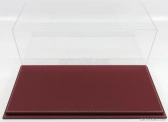 Atlantic Vetrina display box Molhouse Base In Pelle - Leather Base Bordeaux - Lungh.lenght Cm 51 X Largh.width Cm 24 X Alt.height Cm 19 (altezza Interna 15.3 Cm ) 1:12 Plastový Displej