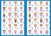 Detské papierové puzzle bábiky