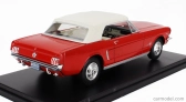 ROZBALENÉ – Edicola Ford USA Mustang 1965 – s vitrínou – With Showcase 1:24 červená biela