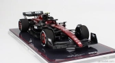 Nzg Alfa romeo F1  C43 Team Stake N 24 Australian Gp 2023 Zhou Guanyu - Con Vetrina - With Showcase 1:18 Černá Červená