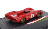 Edicola Ferrari 312p Spider N 8 2. 1000km Spa Francorchamps 1969 Pedro Rodriguez - David Piper 1:43 Červená