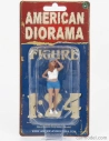 American diorama Figures Girl Car Meet 2 - Figure Iii 1:24 Bílá Modrá