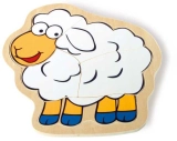Small Foot Dřevěné puzzle v krabičce farma