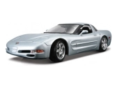 Bburago Chevrolet Corvette 1:18 stříbrná