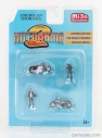 Americká dioráma Sada figúrok Motomania - Motocykel 1:64 čierny