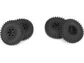 Pro-Line kolo s pneu 1:24 Maxxis Trepador 1.0", disk černý Holocomb H7mm (4)