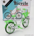 Golden wheel models Bicicletta Lady Classic Bicycle 1:10 Zelená Bílá