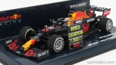 Minichamps Red bull F1 Rb16b Honda Ra620h Team Aston Martin N 33 Winner Abu Dhabi Gp Majster sveta s Pit Board 2021 Max Verstappen 1:43 Matná modrá žltá červená